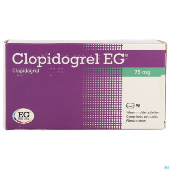 Clopidogrel eg 75 mg comp pell 98 x 75 mg