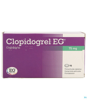 Clopidogrel eg 75 mg comp pell 98 x 75 mg