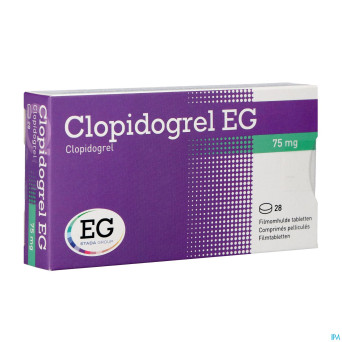 Clopidogrel eg 75 mg comp pell 28 x 75 mg