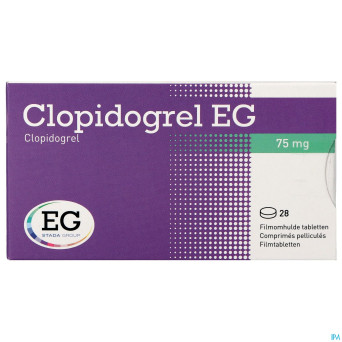 Clopidogrel eg 75 mg comp pell 28 x 75 mg