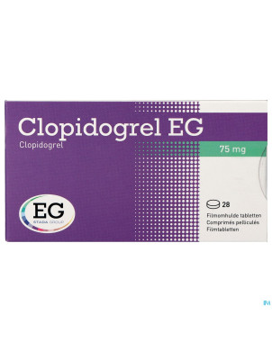 Clopidogrel eg 75 mg comp pell 28 x 75 mg