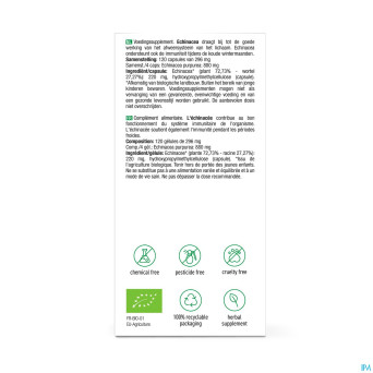 Purasana vegan echinacea bio    caps 120