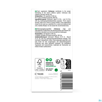 Purasana vegan echinacea bio    caps 120