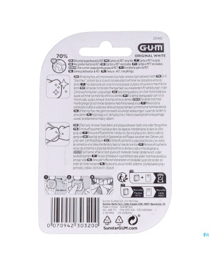 Gum fil dentaire original white 30m    2040