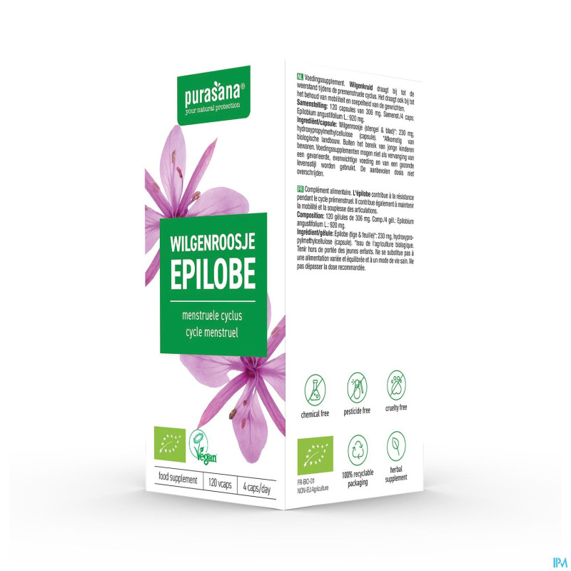 Purasana vegan epilobe    caps 120