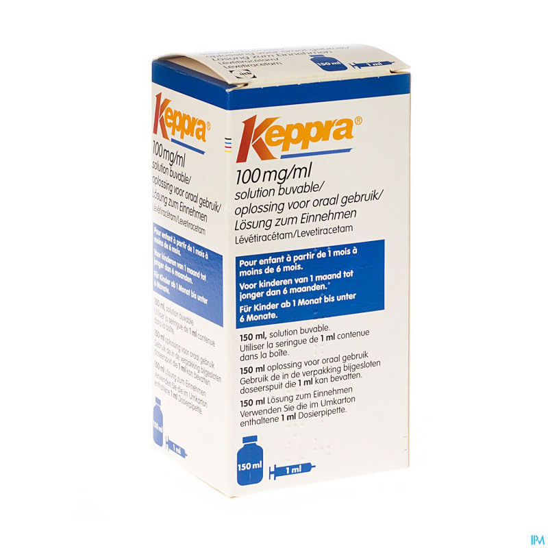 Keppra 100mg/1ml per os fl 150ml+ser admin or1ml