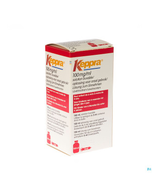 Keppra 100mg/1ml per os fl 150ml+ser admin or5ml