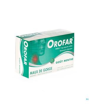 Orofar menthe-munt forte 36 perles
