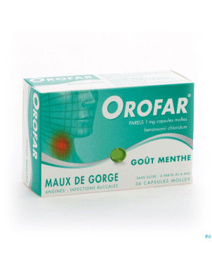 Orofar menthe-munt forte 36 perles