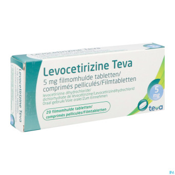 Levocetirizine teva 5mg comp pell  20 x 5mg
