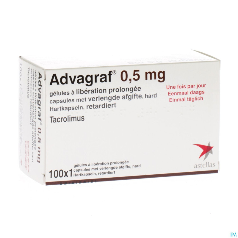 Advagraf caps 100 x 0,5 mg