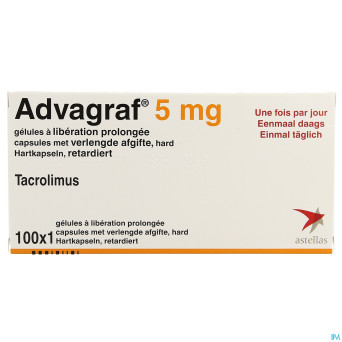 Advagraf caps 100 x 5 mg