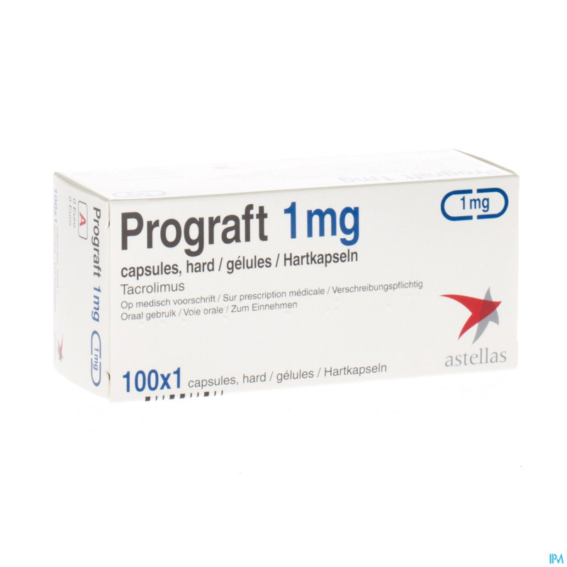 Prograft caps 100 x 1 mg ud