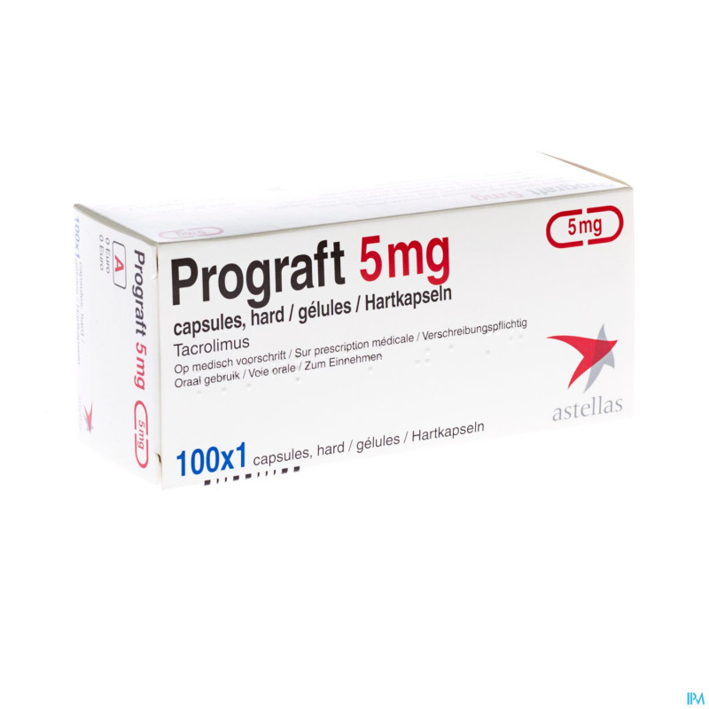 Prograft caps 100 x 5 mg ud