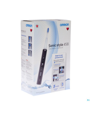 Omron sonic style 458 noir brosse elect.recharg.