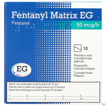 Fentanyl matrix eg 50,0ug empl transderm 10
