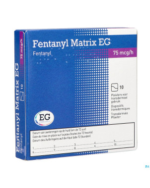 Fentanyl matrix eg 75,0ug empl transderm 10