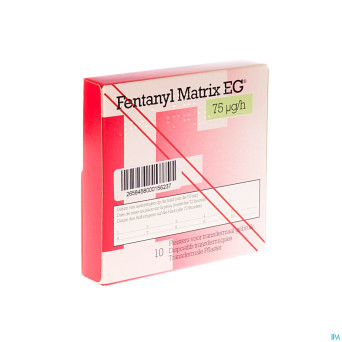 Fentanyl matrix eg 75,0ug empl transderm 10
