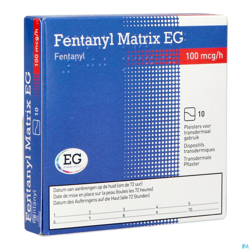 Fentanyl matrix eg 100,0ug empl transderm 10