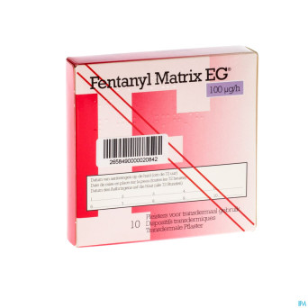 Fentanyl matrix eg 100,0ug empl transderm 10
