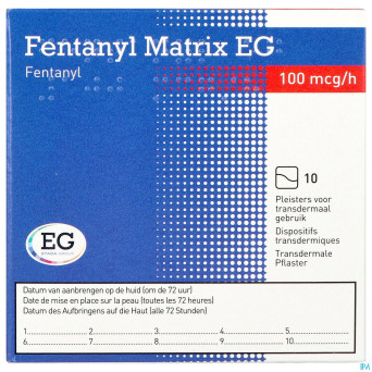 Fentanyl matrix eg 100,0ug empl transderm 10