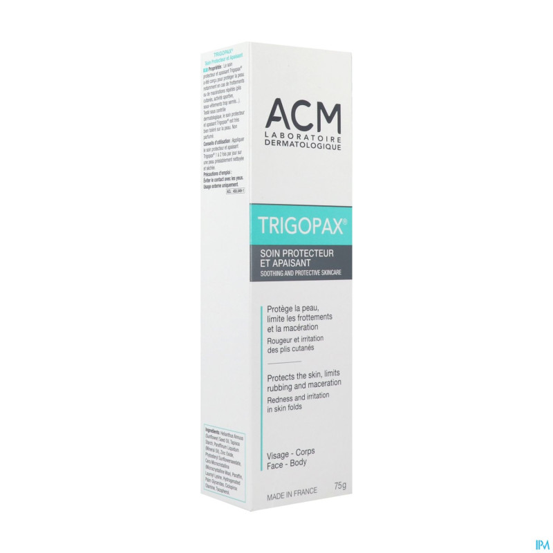 Trigopax soin protecteur apaisant creme tube 75ml