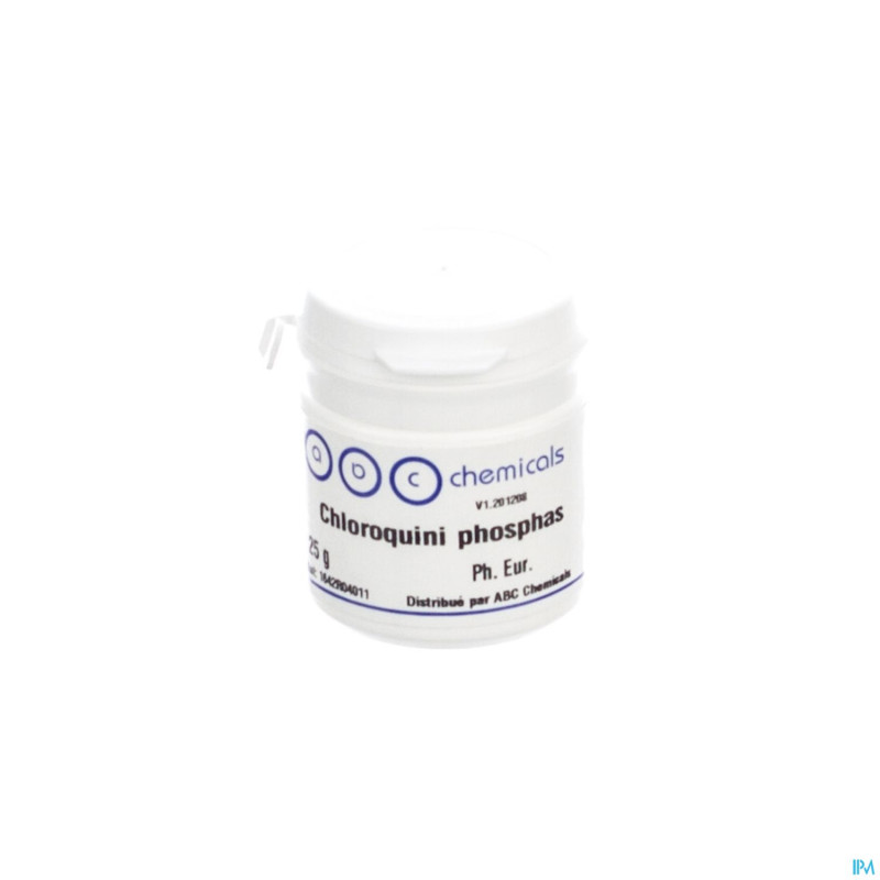 Chloroquine phosphate   pdr 25g abc