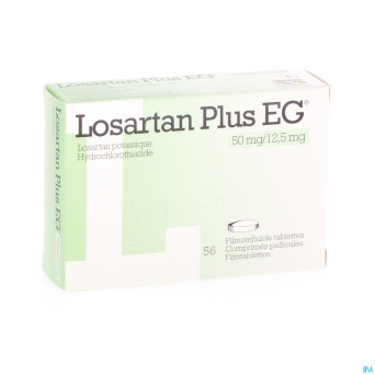 Losartan plus eg 50 mg/12,5 mg comp pell 56