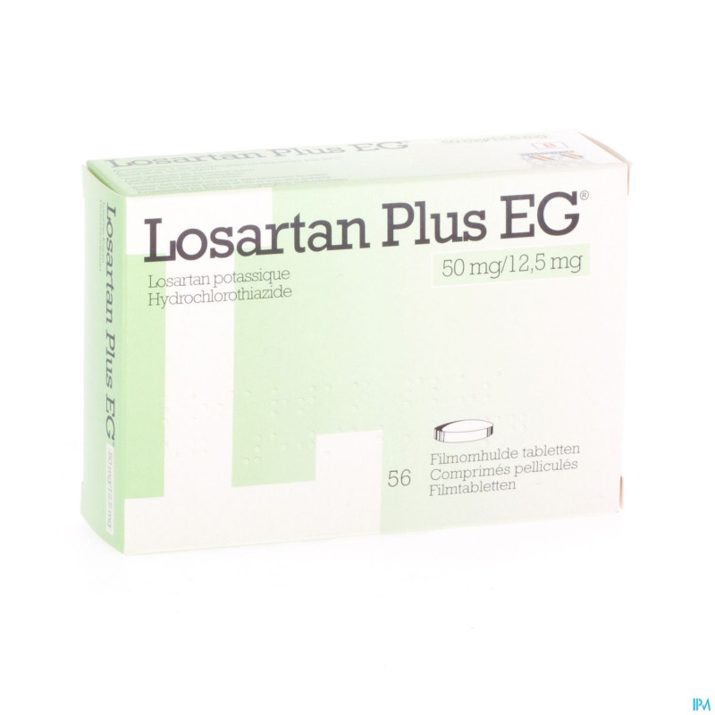 Losartan plus eg 50 mg/12,5 mg comp pell 56