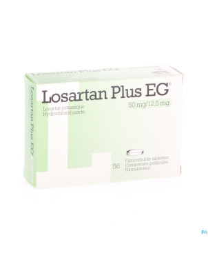 Losartan plus eg 50 mg/12,5 mg comp pell 56