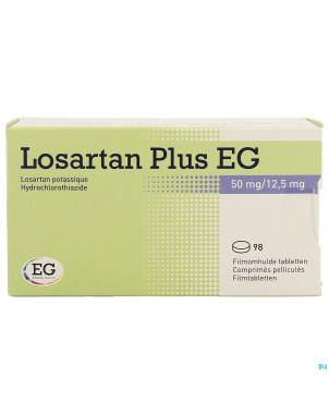 Losartan plus eg 50 mg/12,5 mg comp pell 98