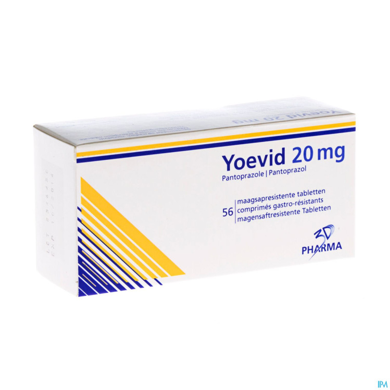 Yoevid 20 mg comp gastroresist  56