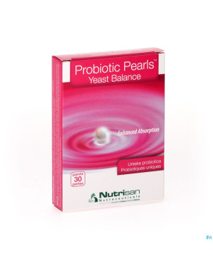 Probiotic pearls yeast balance blister 30 nutrisan