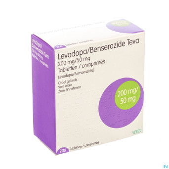 Levodopa benserazide teva tabs 200 x 200 mg/50 mg