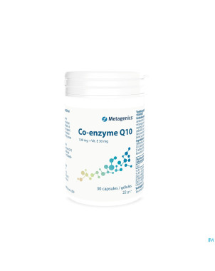 Coenzyme q10 100mg+vtt e caps  30 6492  metagenics