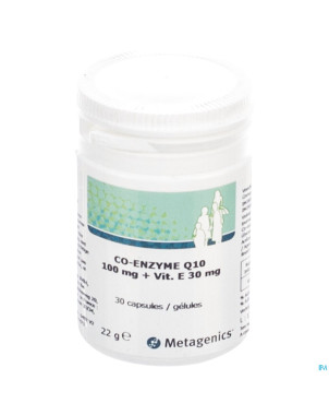 Coenzyme q10 100mg+vtt e caps  30 6492  metagenics