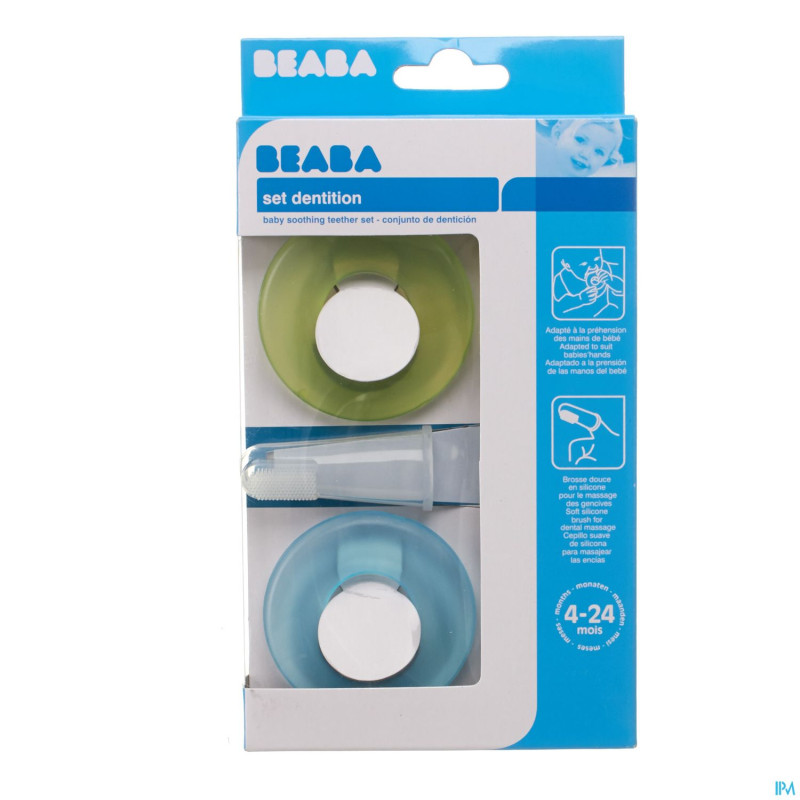 Beaba brosse a dent bebe doigtier (+ 2 anneaux)