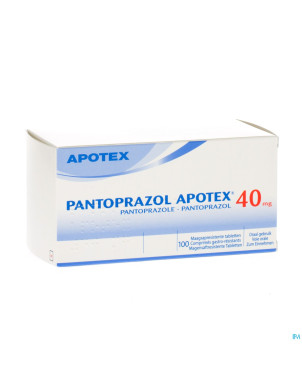 Pantoprazol apotex gastro resist comp 100 x 40 mg