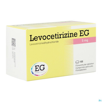 Levocetirizine eg 5 mg comp pell 100