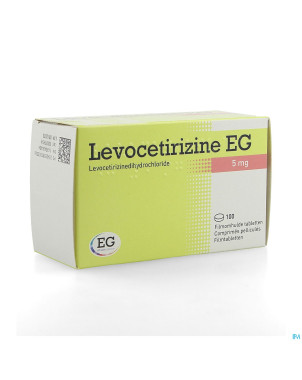 Levocetirizine eg 5 mg comp pell 100