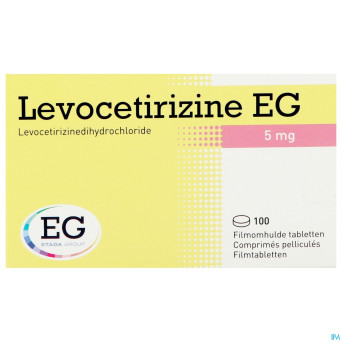 Levocetirizine eg 5 mg comp pell 100