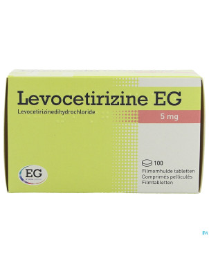Levocetirizine eg 5 mg comp pell 100