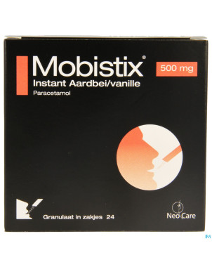 Mobistix instant fraise vanille 500mg gran sach 24
