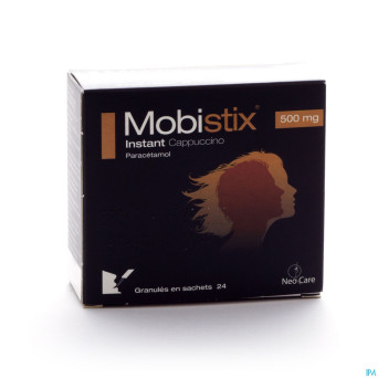 Mobistix instant cappuccino 500mg gran sach 24