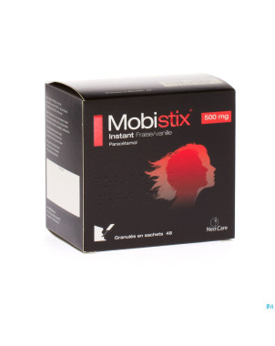 Mobistix instant fraise vanille 500mg gran sach 48