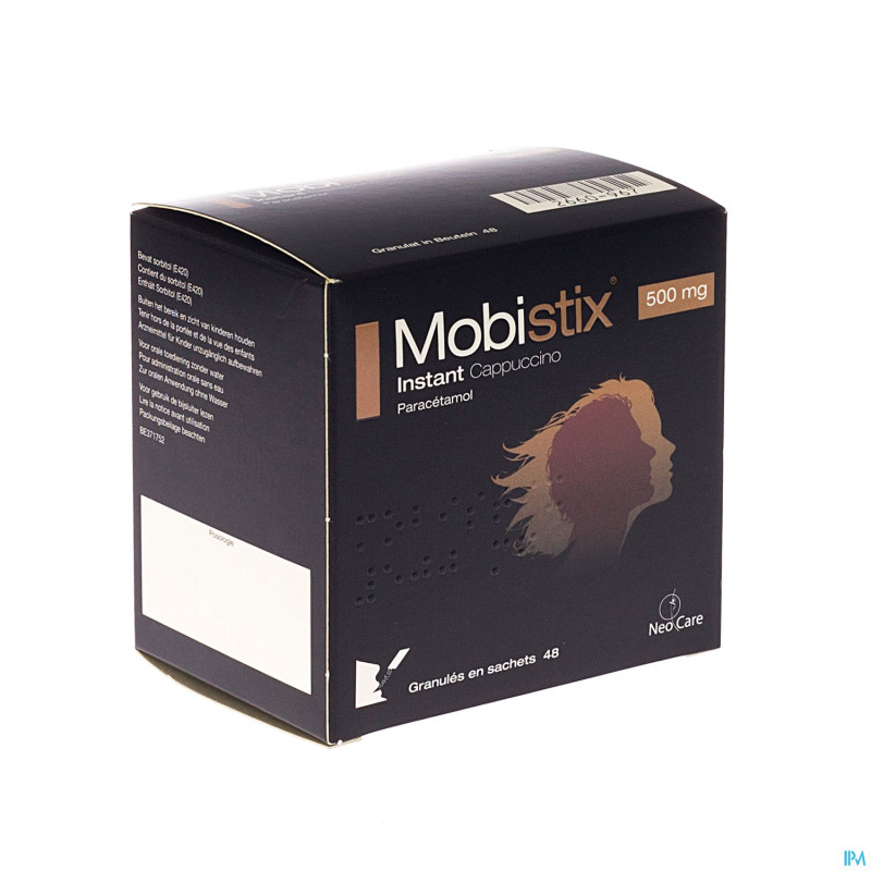 Mobistix instant cappuccino 500mg gran sach 48