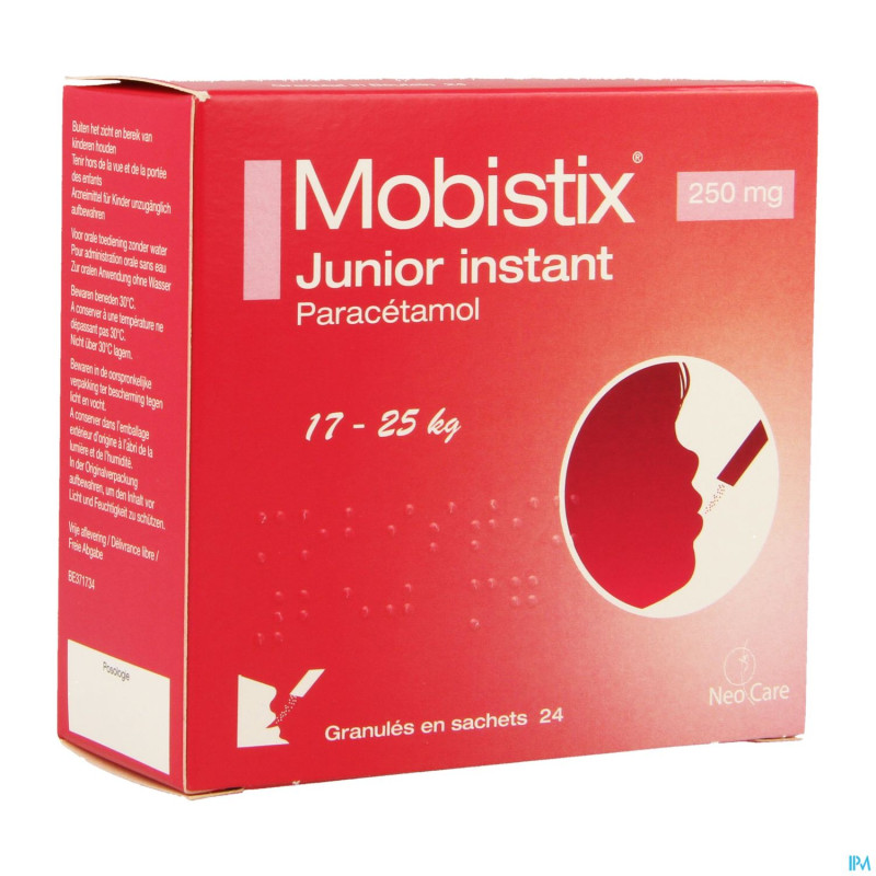 Mobistix junior instant 250mg gran sach 24x250mg