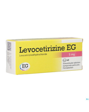 Levocetirizine eg 5 mg comp pell 40