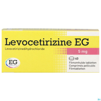 Levocetirizine eg 5 mg comp pell 40