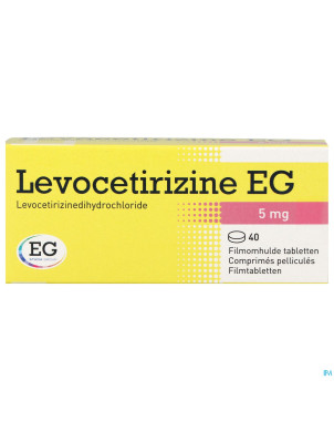 Levocetirizine eg 5 mg comp pell 40